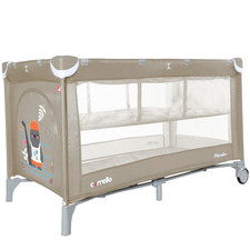 Детский манеж CRL-9201/2 Sand Beige, CARRELLO Piccolo+, со вторым дном